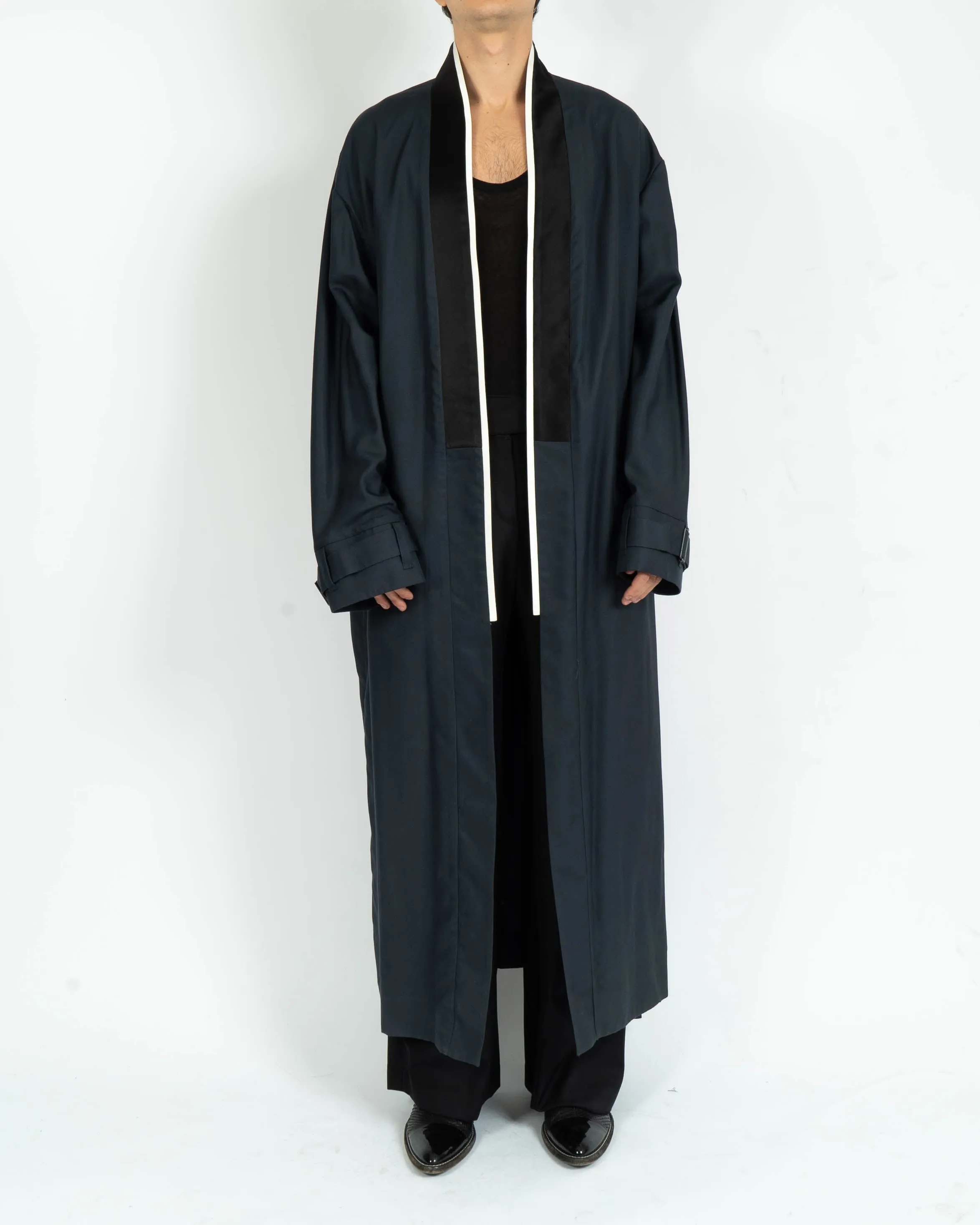 SS17 Navy Kimono Robe Coat