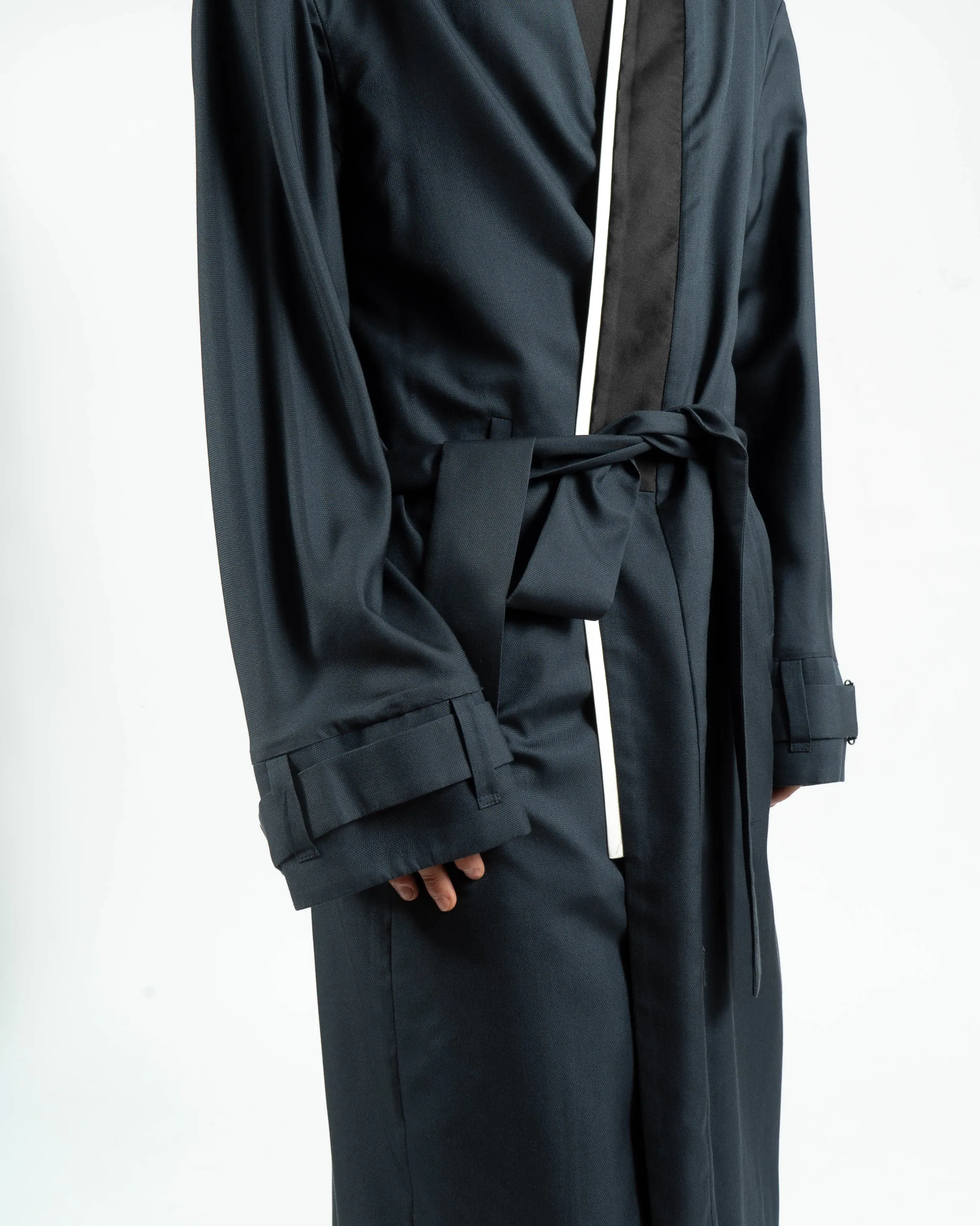 SS17 Navy Kimono Robe Coat