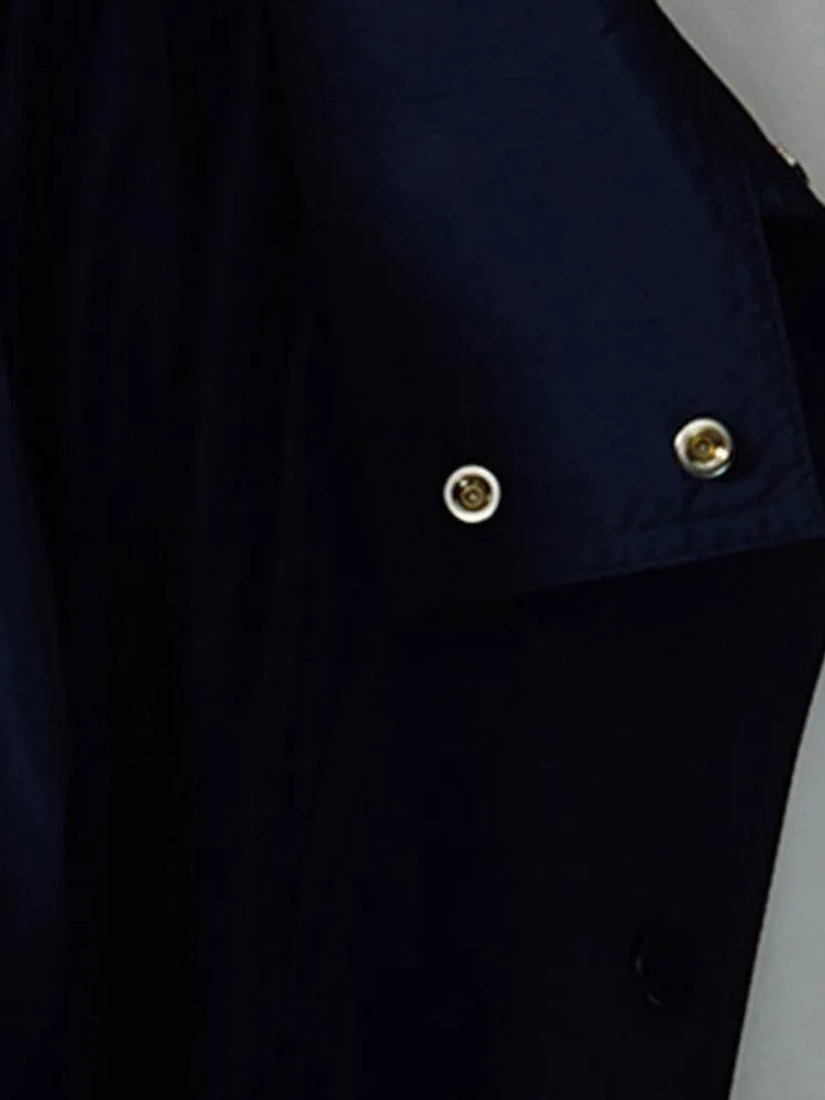 Streetwear style long oversized trench coat