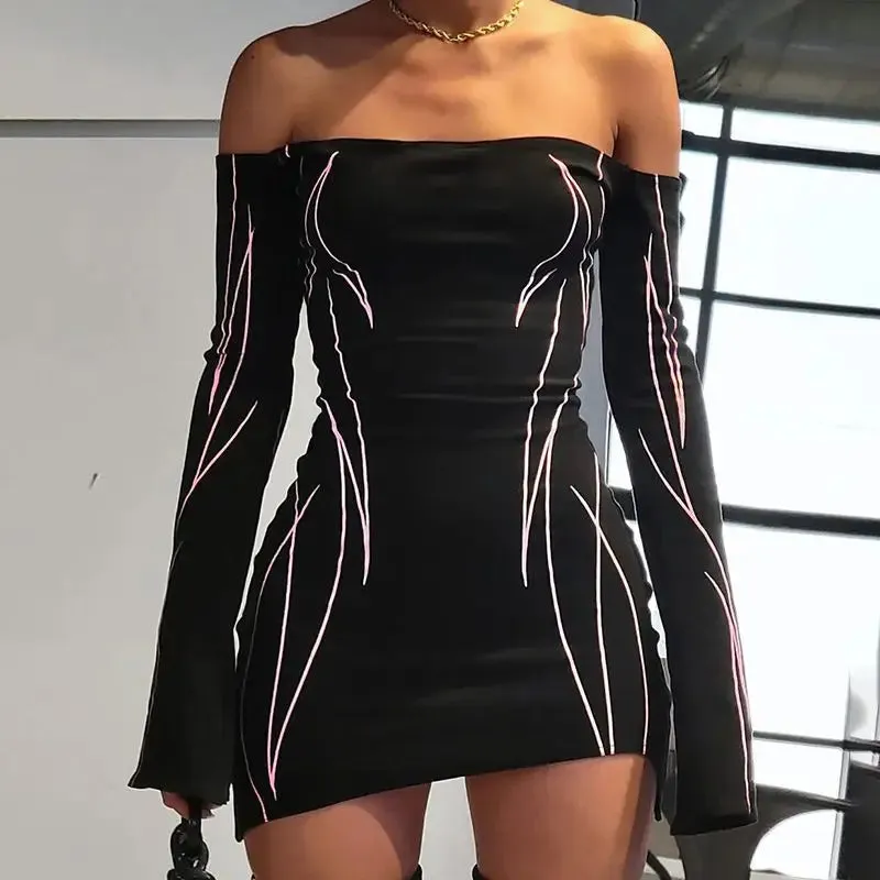 Talkin In Midnight Mini Dress