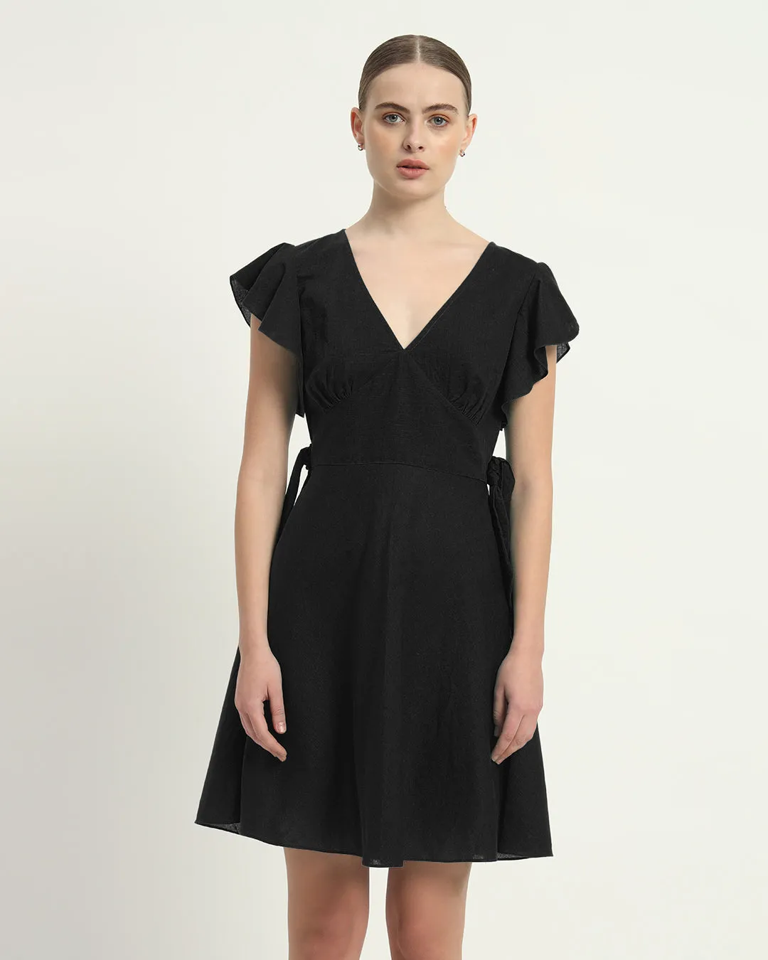 The Fairlie Noir Cotton Dress