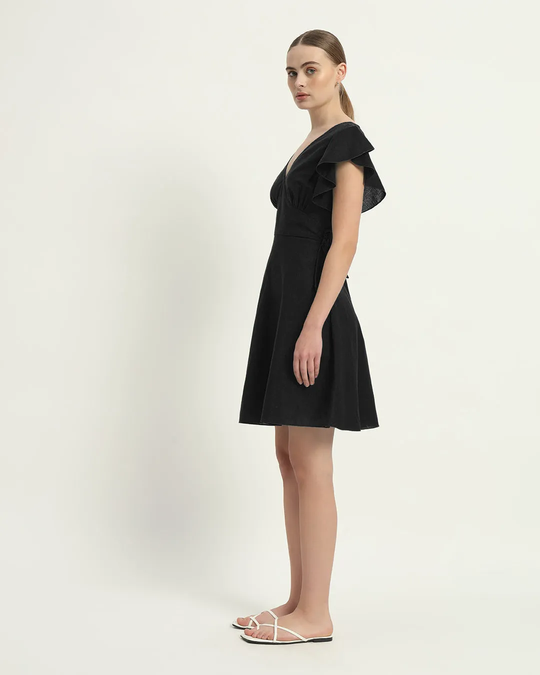 The Fairlie Noir Cotton Dress