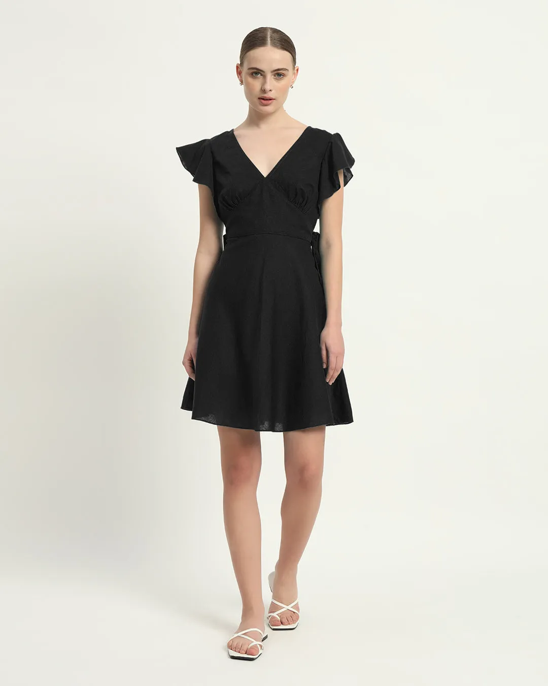 The Fairlie Noir Cotton Dress