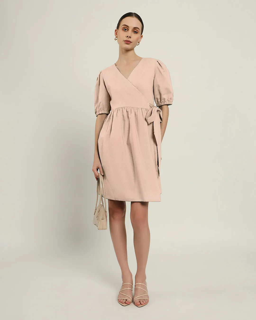 The Inzai Daisy Bisque Linen Dress
