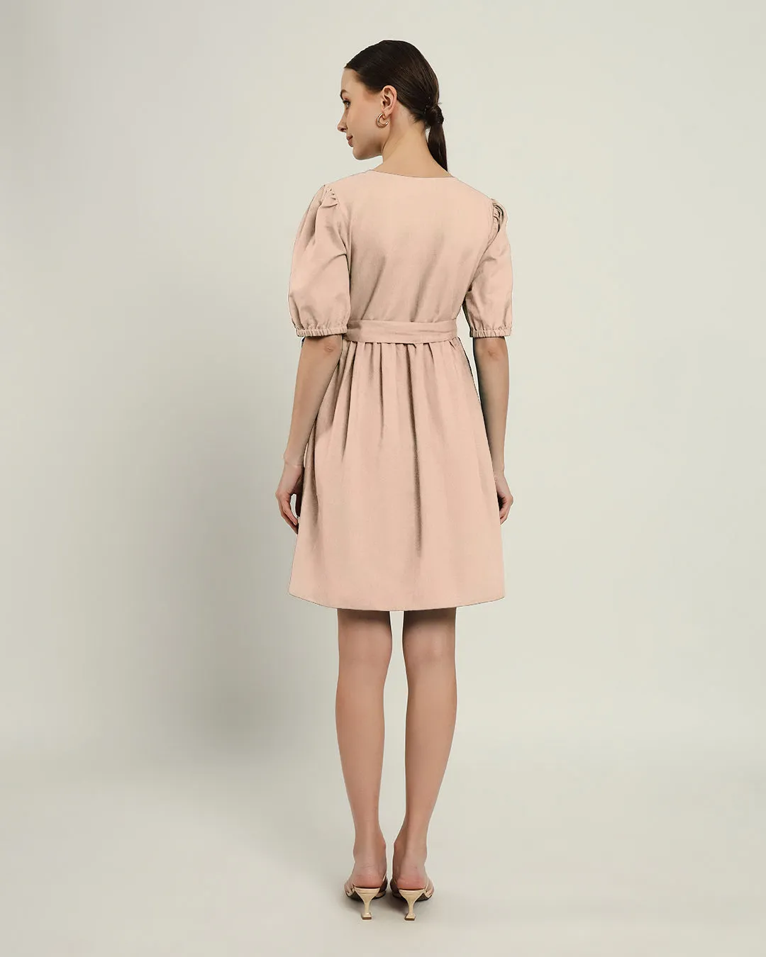 The Inzai Daisy Bisque Linen Dress