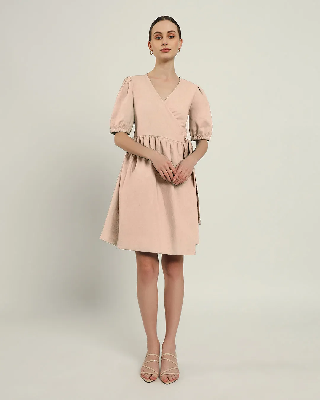 The Inzai Daisy Bisque Linen Dress