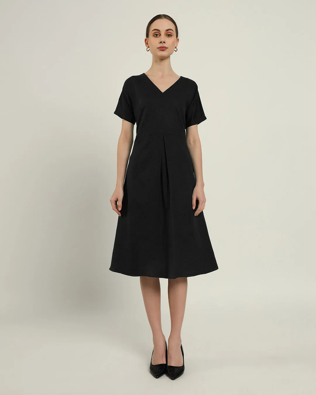 The Memphis Noir Cotton Dress