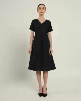 The Memphis Noir Cotton Dress