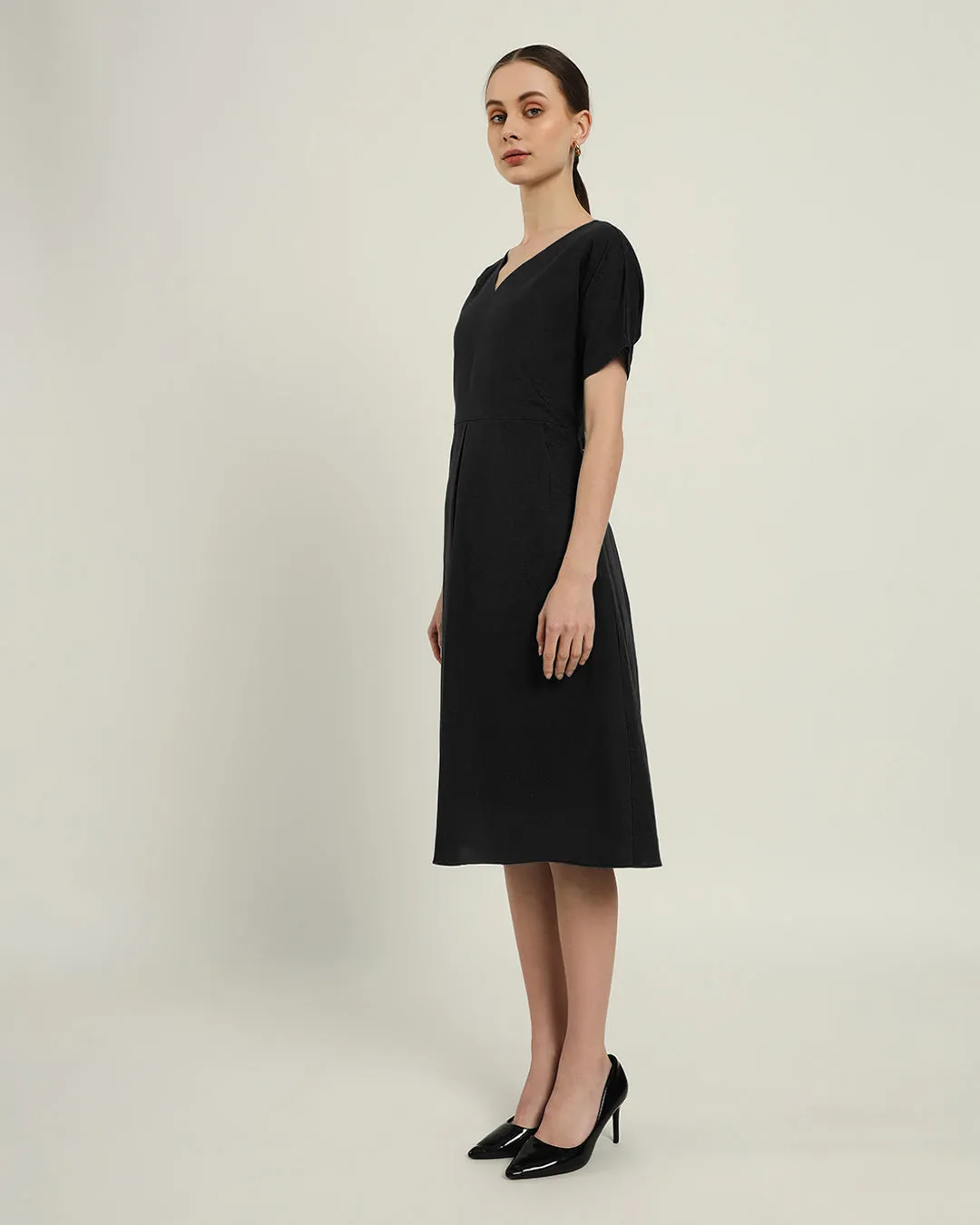 The Memphis Noir Cotton Dress