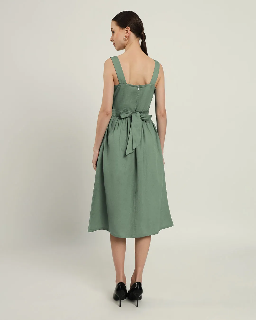 The Mihara Mint Cotton Dress