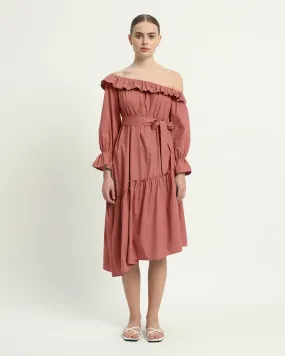 The Stellata  Ivory Pink Cotton Dress
