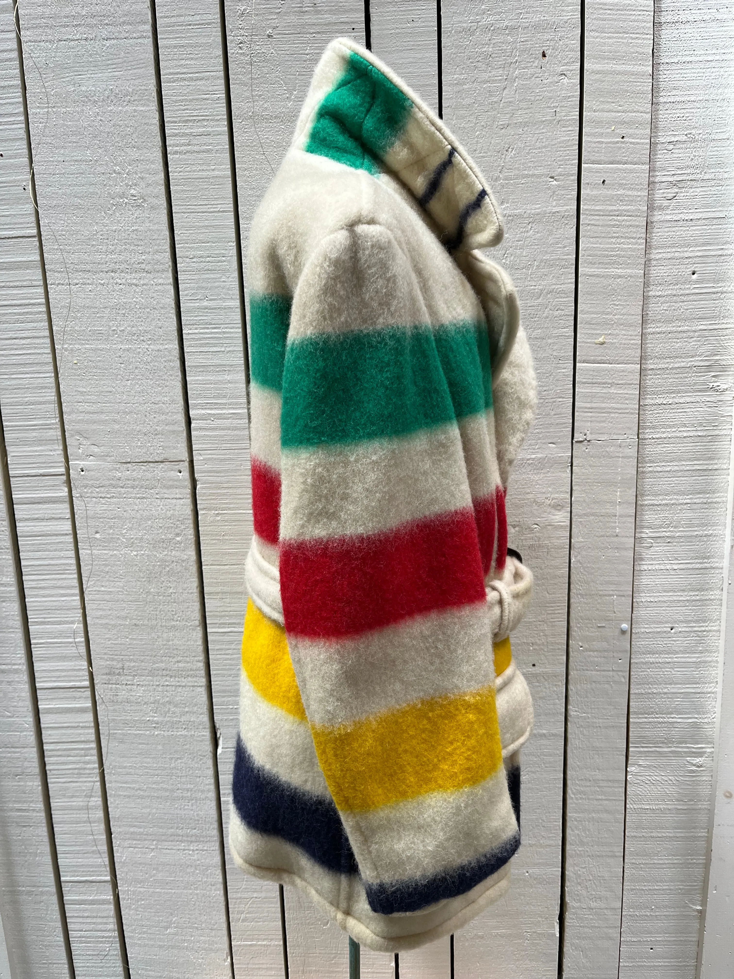 Vintage Hudson’s Bay Company Point Blanket Coat with Belt, Made in Canada, Chest 46” SOLD
