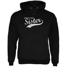 World's Best Sister Black Adult Hoodie